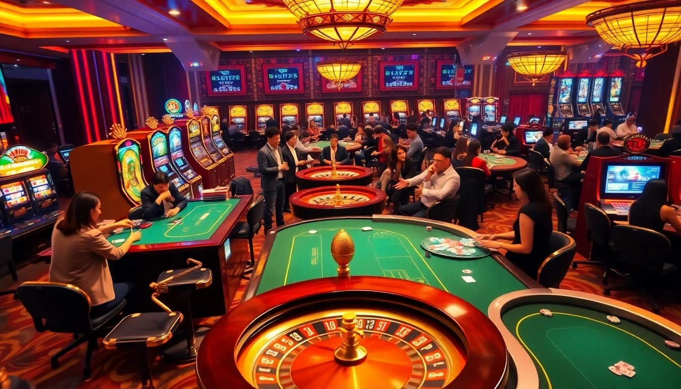 Engage with Liên minh okwin at a luxurious casino table filled with excitement and winning opportunities.
