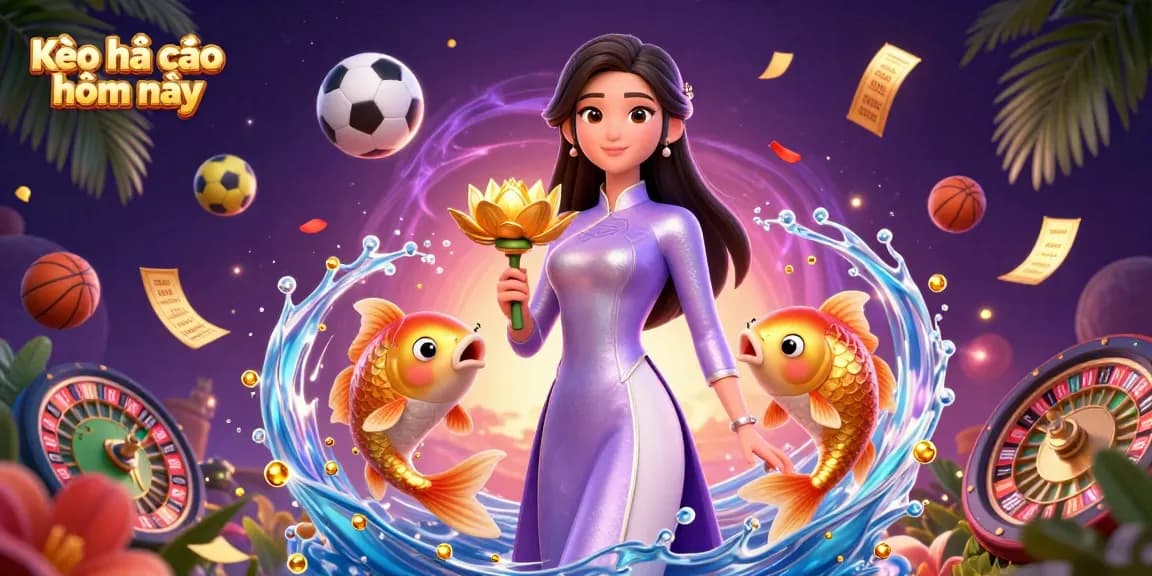 Bet on Kèo nhà cái hôm nay with exciting sports betting visuals and vibrant characters.