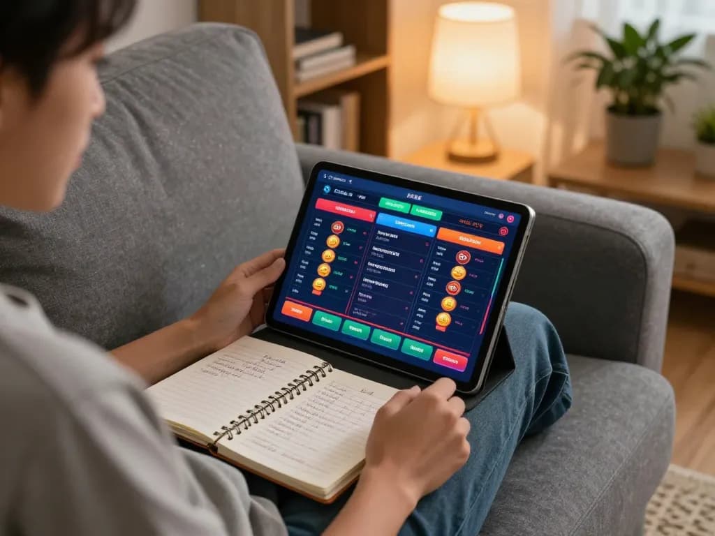 Engaging in online casino gaming at home using the link sungaitoto platform, showcasing betting options.