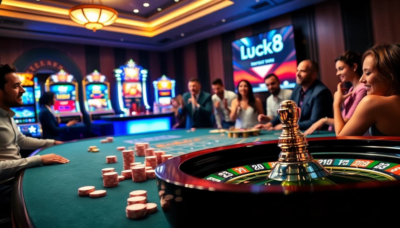Experience the thrilling atmosphere of gambling at https://luck8.hu.net/ with exciting casino tables and games.