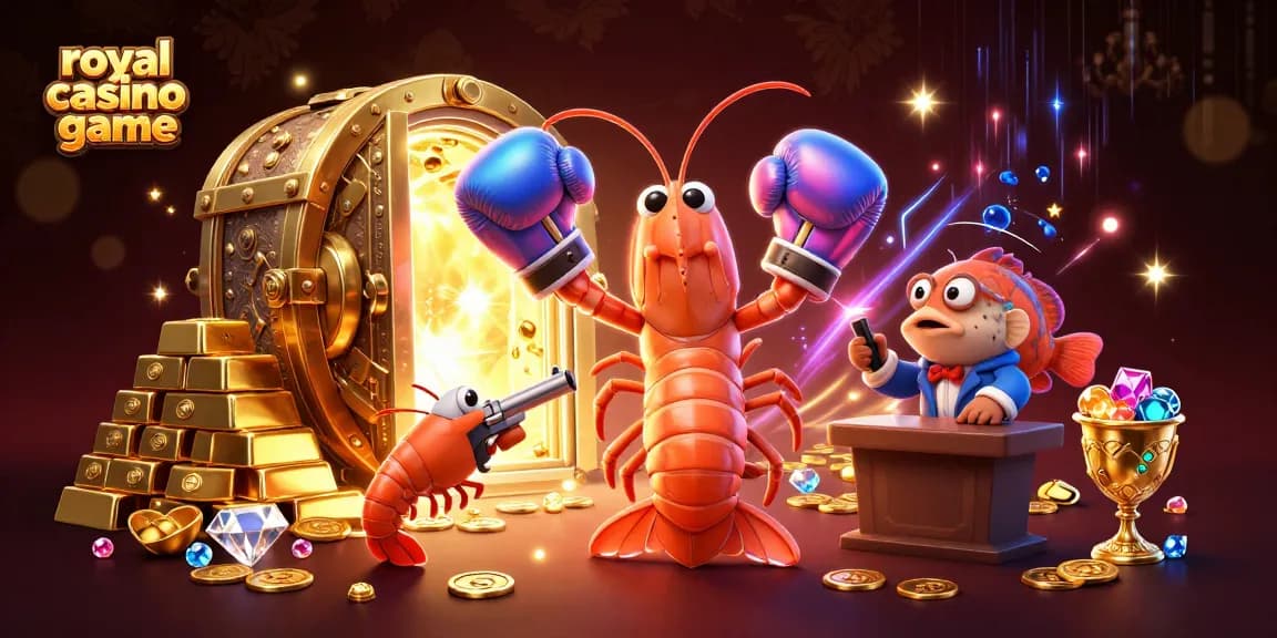 Experience the excitement of the royal casino game with vibrant 3D elements and engaging characters.
