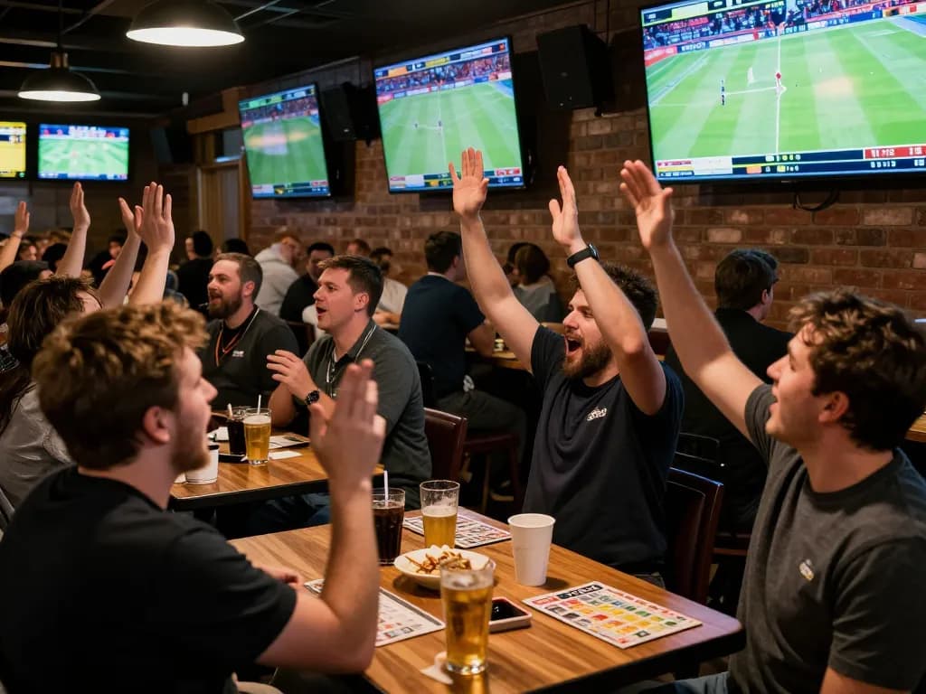 Experience the thrill of sports betting at https://kjc365.com/ in a lively atmosphere filled with cheering fans.