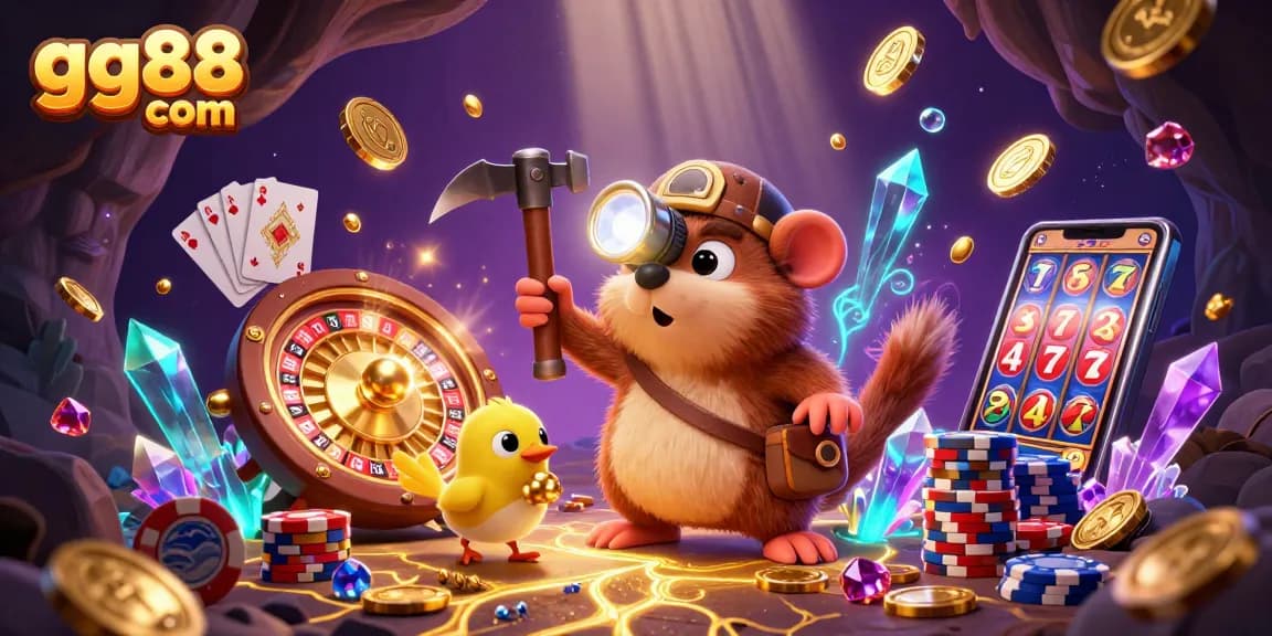 Win big with gg88 com while enjoying a festive 3D casino treasure hunt experience.