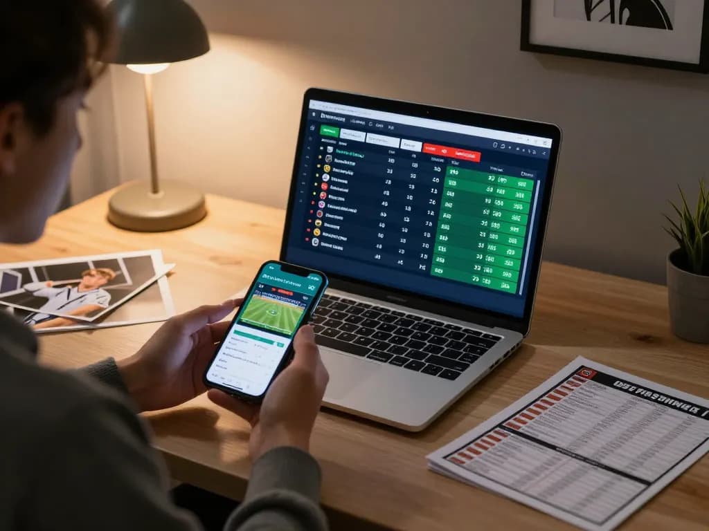 Person actively betting on sports with xx88 vin app on smartphone, showcasing strategic engagement in online gambling.