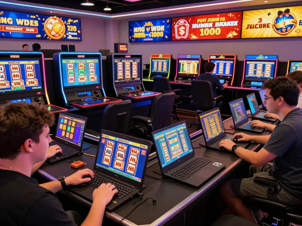 Experience thrilling nổ hũ gameplay at an engaging online casino with vibrant graphics and players.