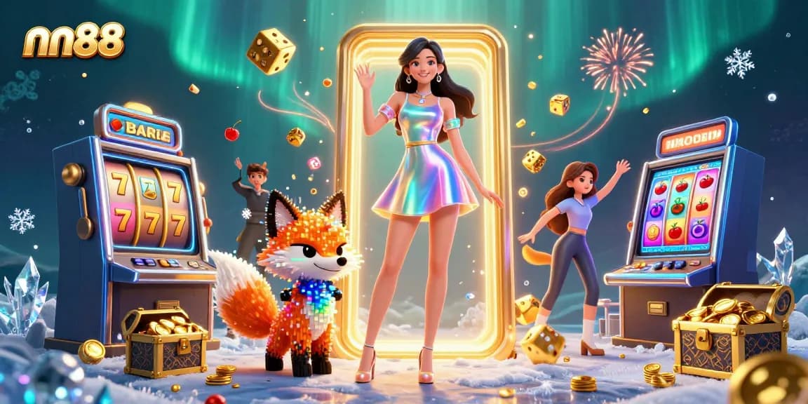 Engage with thrilling casino action at nn88 featuring dynamic slot machines and colorful elements.