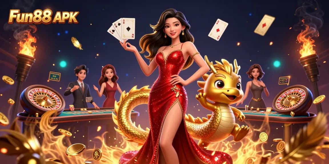 Experience thrilling gameplay with Fun88 APK in a vibrant casino atmosphere.