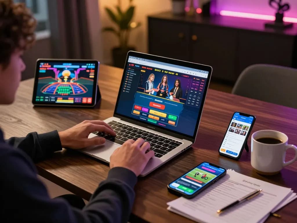 Experience the excitement of online gaming with GO8's casino app on multiple devices.