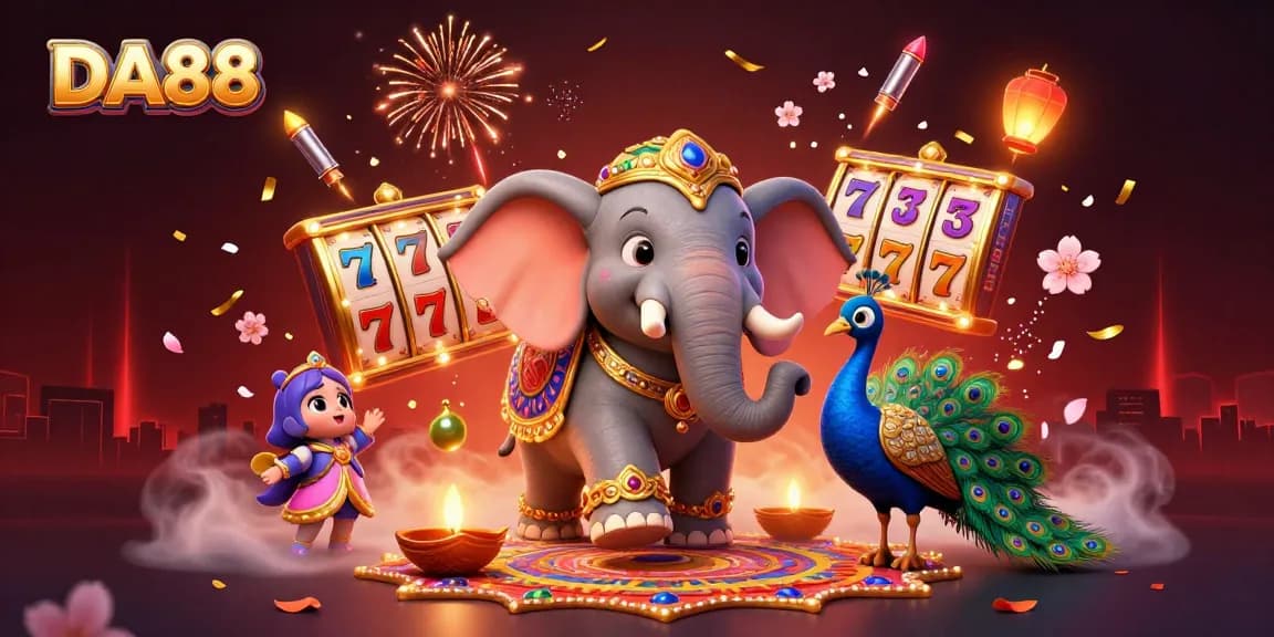 Engage with the vibrant DA88 casino scene featuring lively elements of luck and excitement.