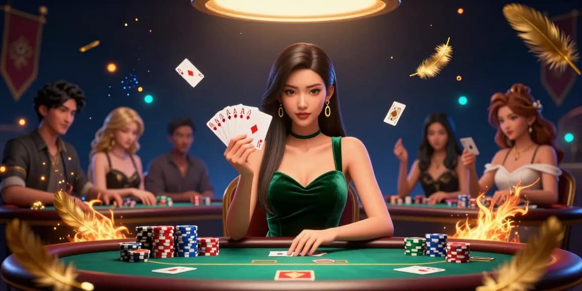 Win big at MAX 88 with a strategic poker hand at a luxurious gaming table surrounded by thrilling casino elements.