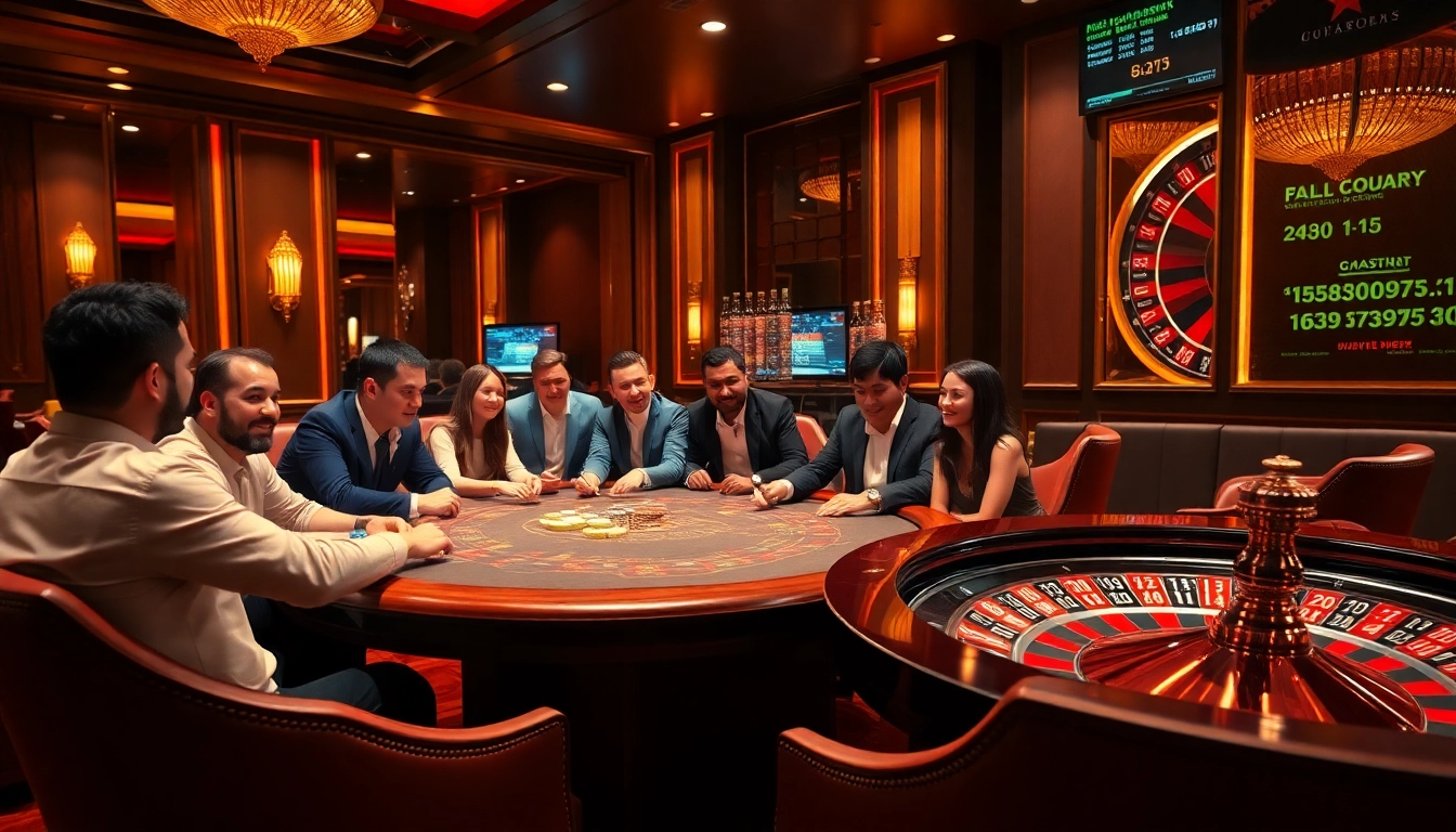 Players strategize at a poker table as BDTK1 enhances their gaming experience with digital betting insights.
