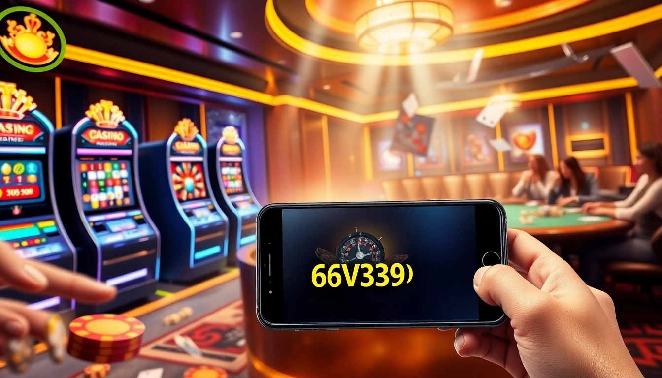 Experience online gaming excitement at https://69vn39.com/ with vibrant slot machines and bustling poker tables.