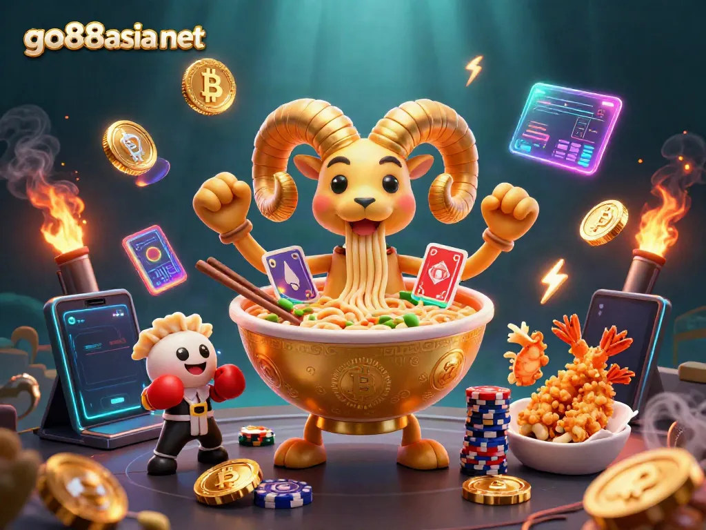 Engage with go88asia net's vibrant casino scene featuring 3D animated characters and crypto elements.