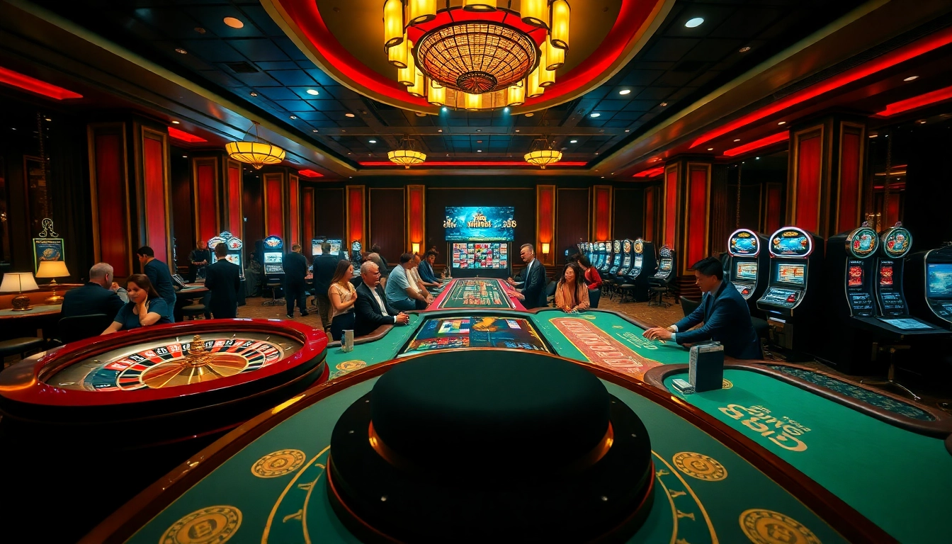 Experience the exhilaration of king 88 at a luxurious casino with vibrant games and eager players.