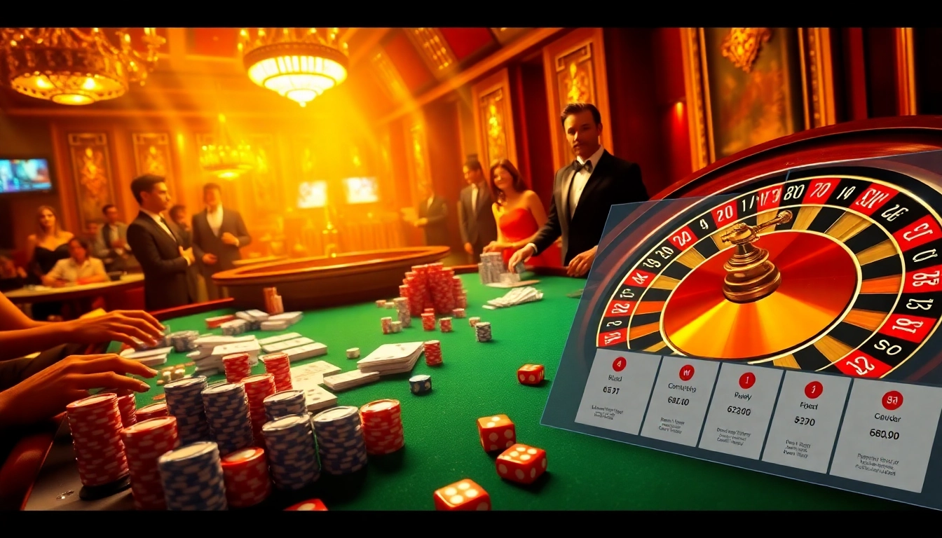 Enjoying high-stakes excitement at 678VIP casino with vibrant gaming tables and thrilling atmosphere.
