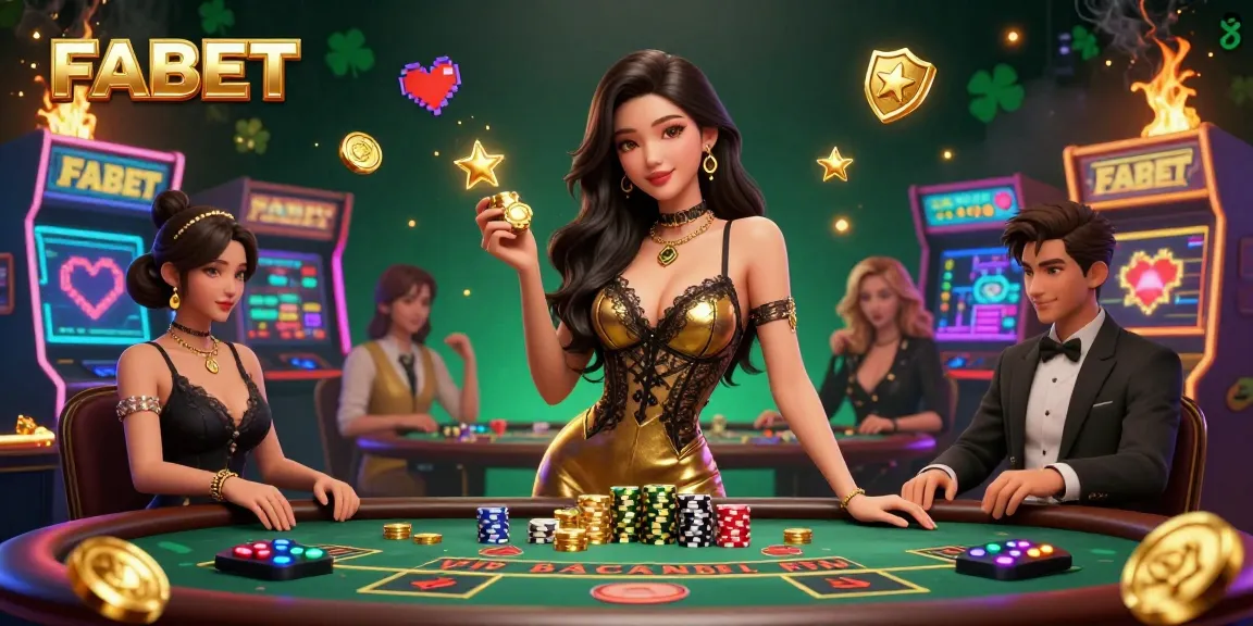 Experience high-stakes gameplay with FABET at a luxurious baccarat table, surrounded by energy and excitement.