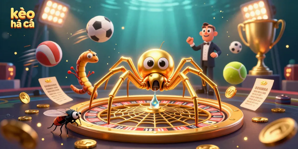 Engage with kèo nhà cái through an immersive scene featuring betting dynamics and sports elements.