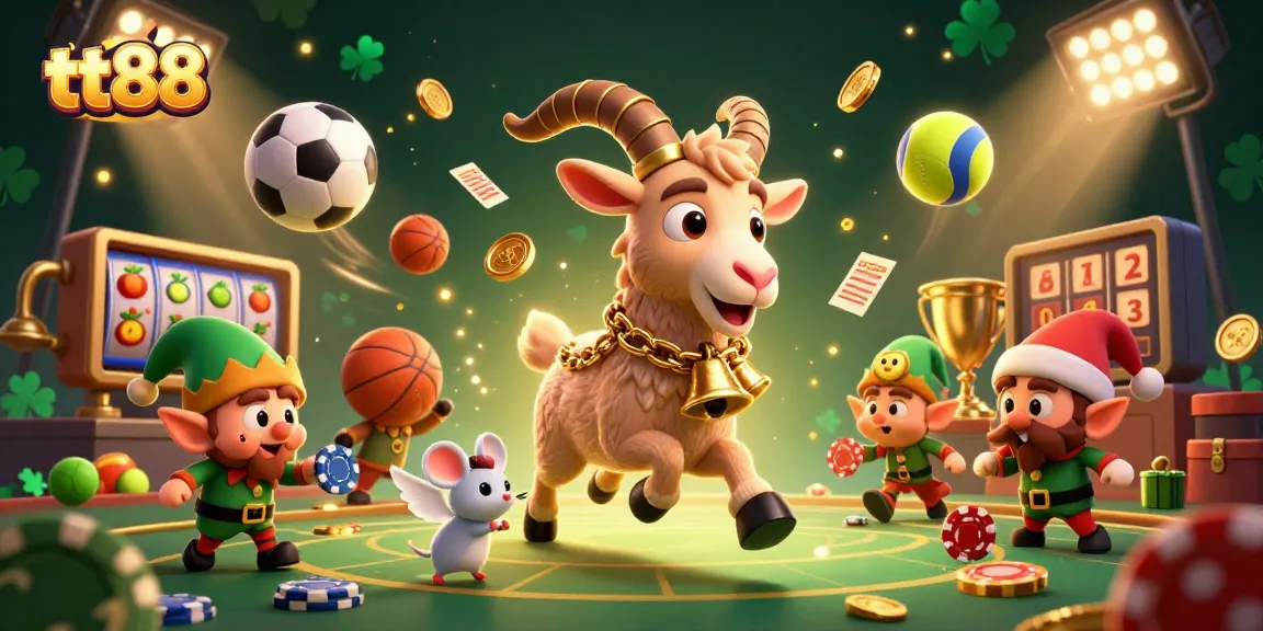Engage with TT88's thrilling casino atmosphere featuring lively characters and dynamic betting activities.