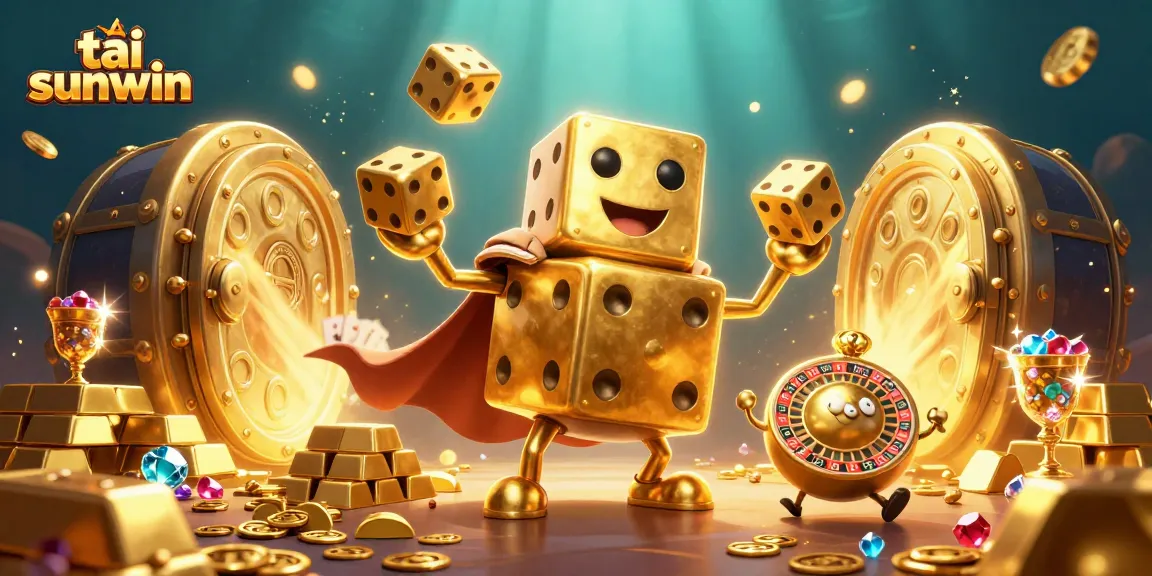 Experience the thrill of tải sunwin with vibrant 3D casino elements and golden treasures!