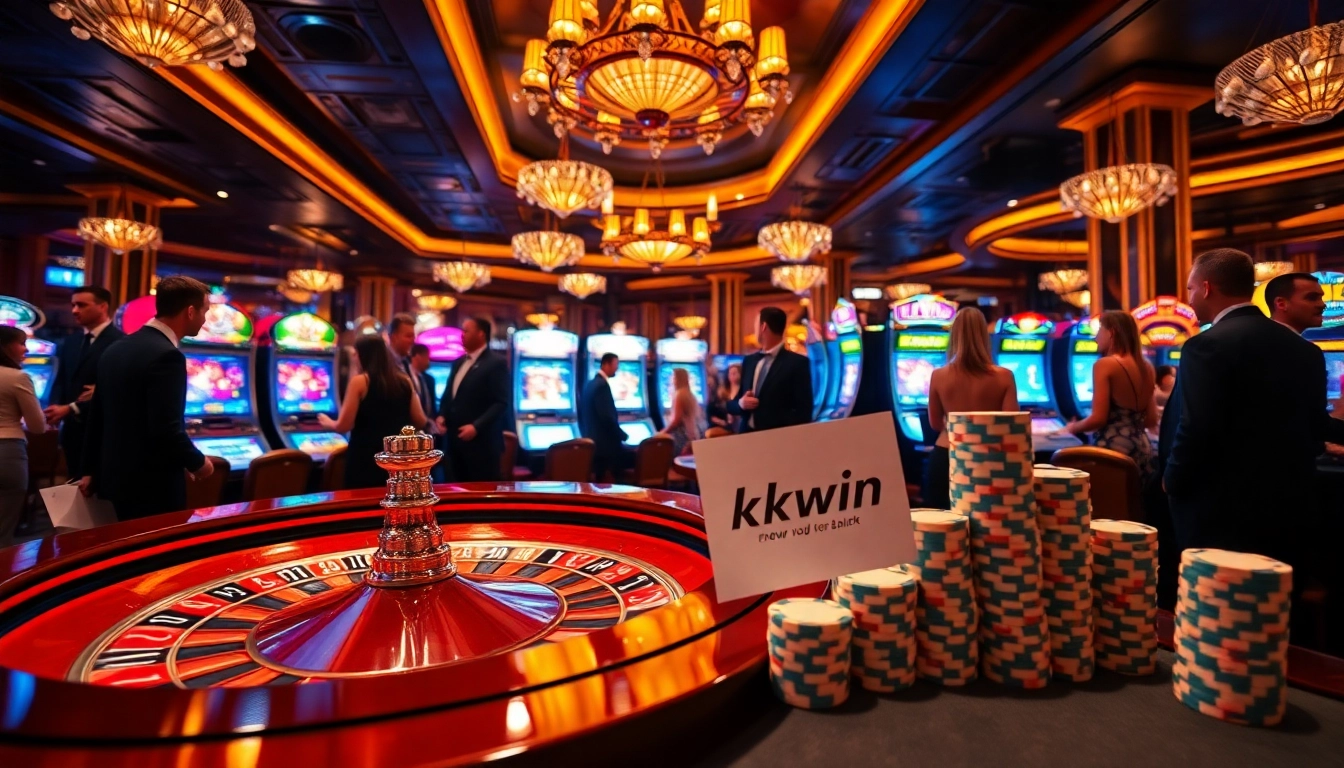 Kkwin players enjoying a luxurious casino experience at the roulette table.