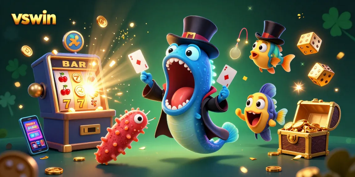 Experience the thrilling slots action with vswin through a vibrant 3D illustration of magical sea creatures!