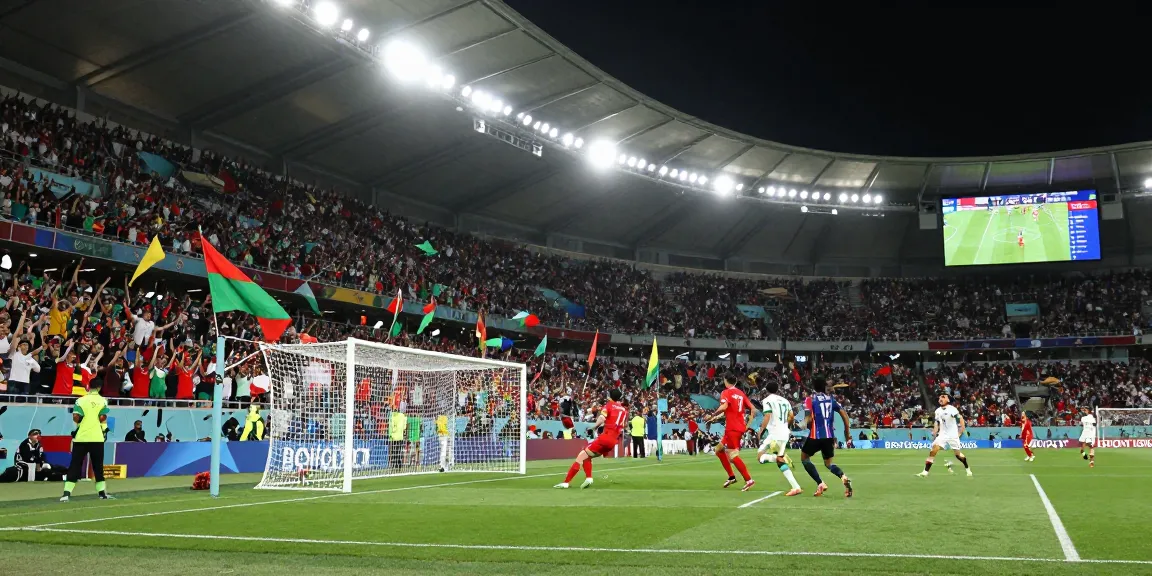Bongdata live football match excitement with fans, players, and real-time statistics.
