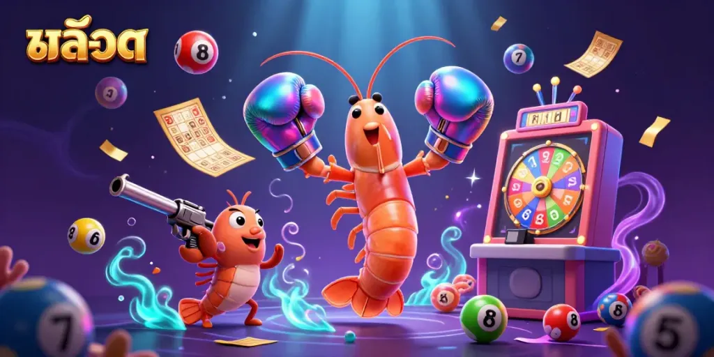 Experience the thrill of สล็อต gaming in this dynamic casino illustration.