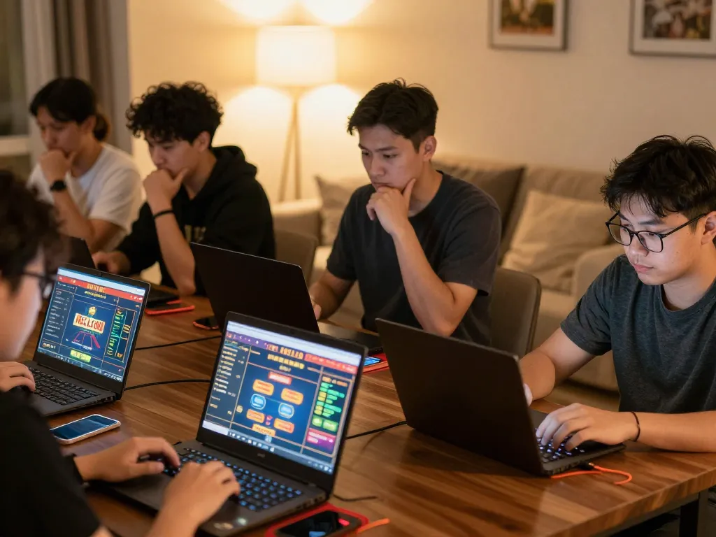 Players enjoying online casino games on HELLO88, emphasizing gaming strategy and excitement.