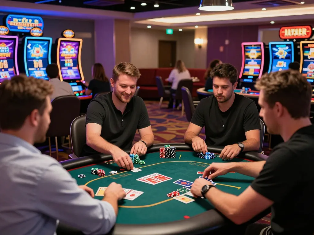 Exciting gaming environment featuring players enjoying 23win casino games with vibrant visuals and engaging atmosphere.