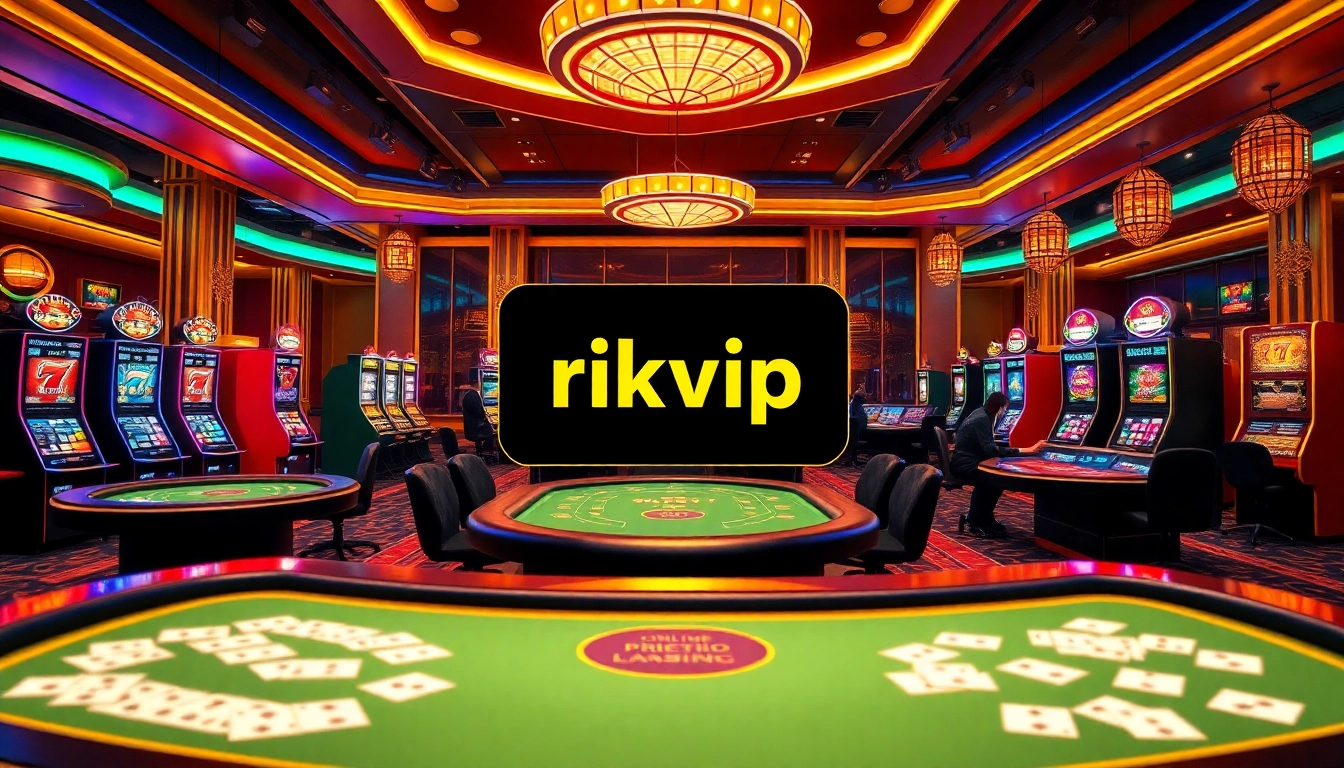 Experience the excitement of virtual gambling at rikvip with professional dealers and casino tables.