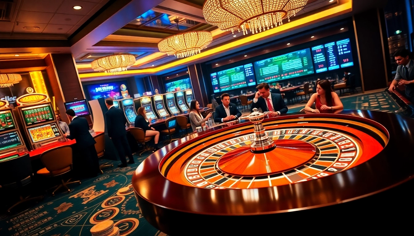 Experience thrilling casino action at https://s666hn.com/ with vibrant slot machines and roulette tables.