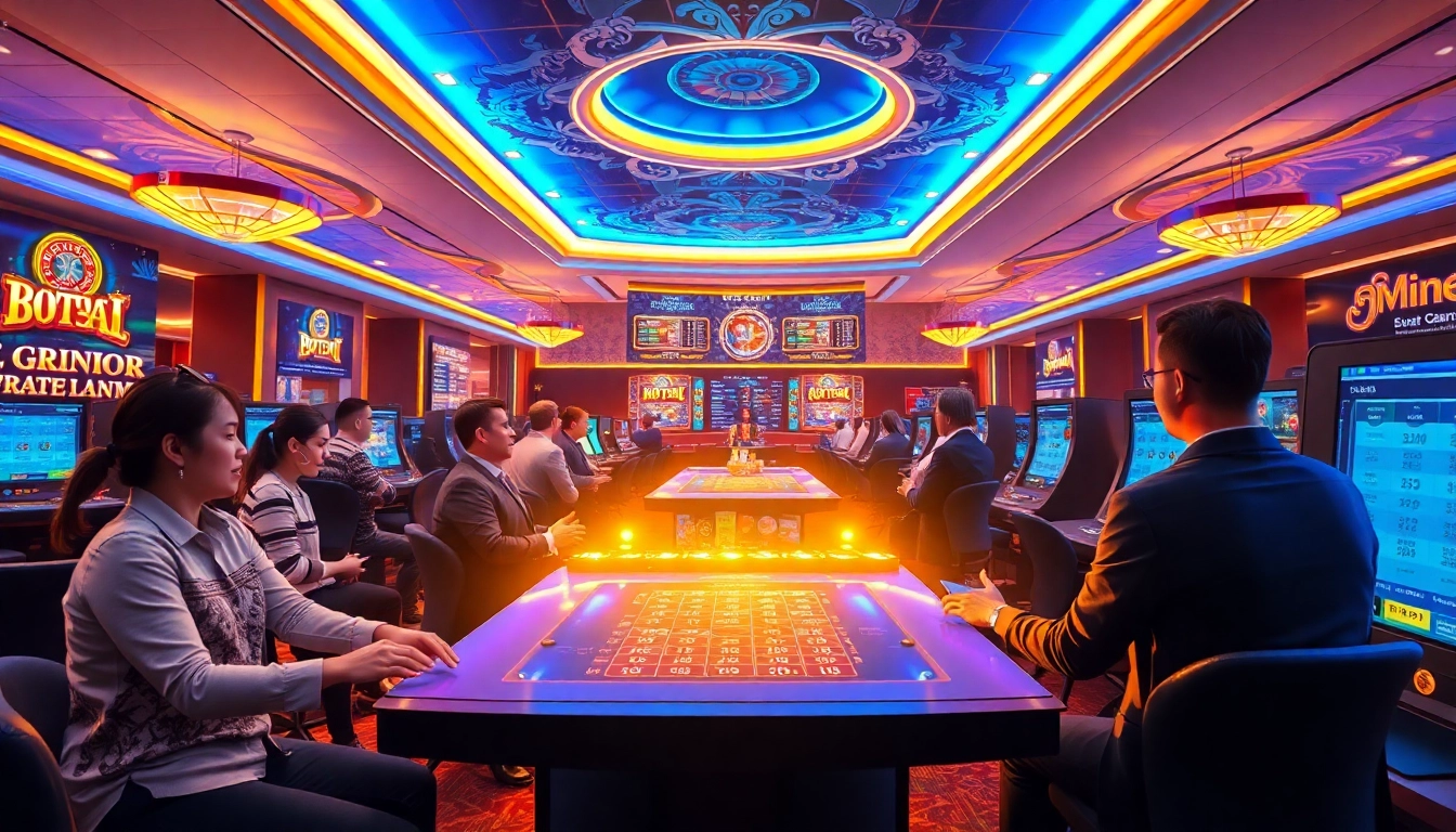 Exciting online gambling experience at hello88win.live with vibrant gaming interface and enthusiastic players.