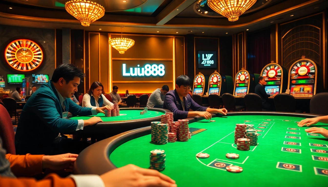Experience the thrill of winning with Lu88 in a luxurious casino setting filled with excitement.