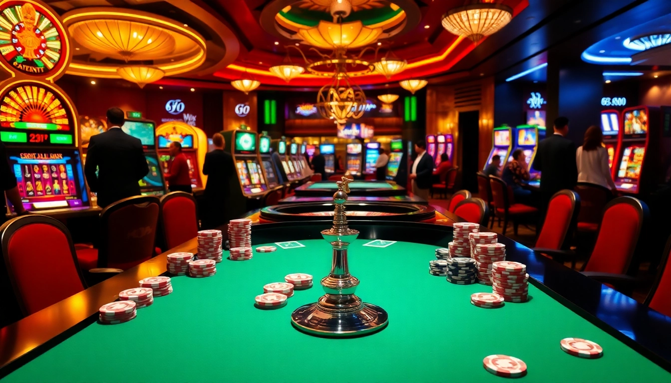Experience thrilling gaming at Go8 with luxurious casino ambiance and exciting slot machines.