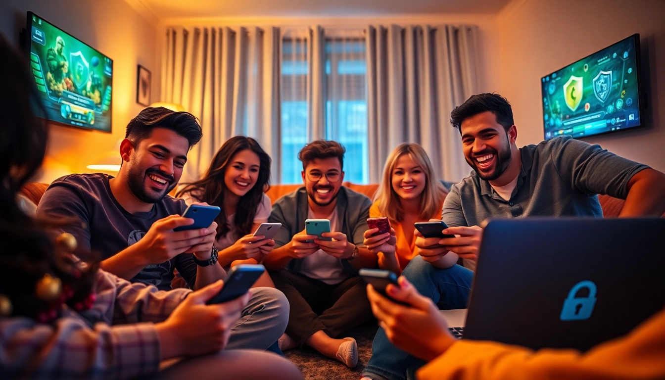 Exciting scene of players enjoying the Sonclub app, engaging in thrilling online gaming experiences.